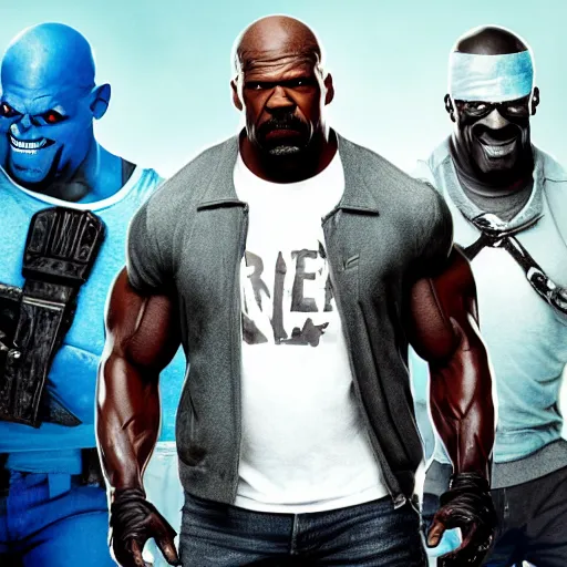 Image similar to poster for a sans undertale and terry crews buddy cop movie, movie poster