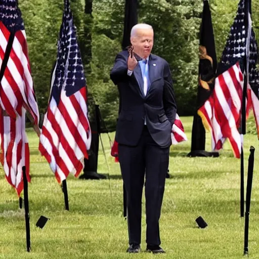 Image similar to Joe Biden black cube cult initiation ritual