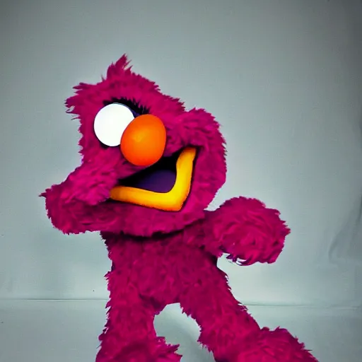 Image similar to Elmo In the style of Jojo's Bizzare Adventure