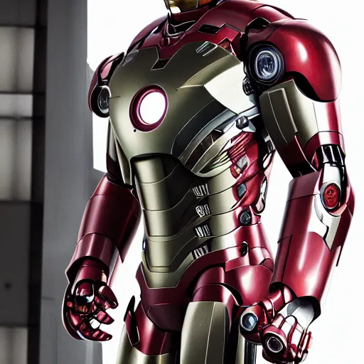 Prompt: Photo of the inside the iron man suit from marvel superhero, high-tech, futuristic, metal gear, mechanical parts, engineering, design, moving parts, armor