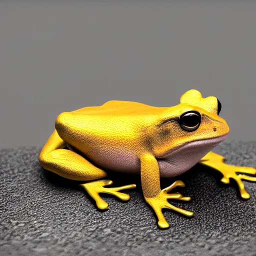 Prompt: a golden frog, trending on artstation, hdr, instagram photo