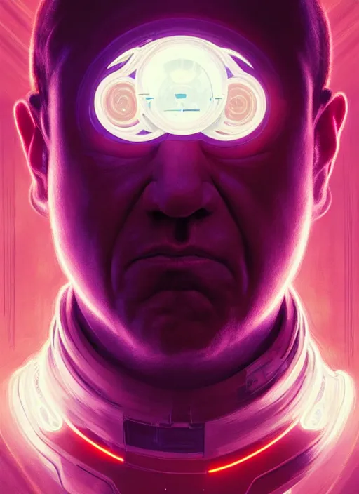Prompt: symmetry!! portrait of danny devito, sci - fi, tech wear, glowing lights!! intricate, elegant, highly detailed, digital painting, artstation, concept art, smooth, sharp focus, illustration, art by artgerm and greg rutkowski and alphonse mucha