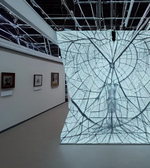 Image similar to x - ray architecture installation, art exhibition, biennale, museum, vr, virtual