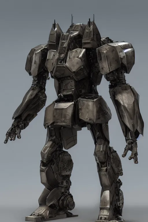 Image similar to skinny full body heavy armor armored core, hyper detailed cinematic rendering, hyper detailed, weathering armor plating, endoekeleton exposure, 8 k, octane render, unreal engine, ray tracing