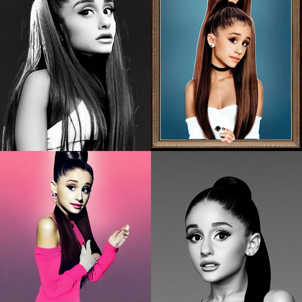 Prompt: Ariana Grande, in the style of Gustave Baumann