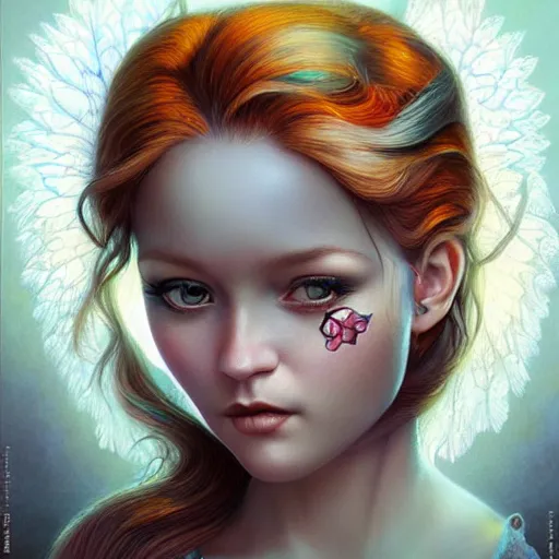 Image similar to fairy portrait, Pixar style, by Tristan Eaton Stanley Artgerm and Tom Bagshaw.