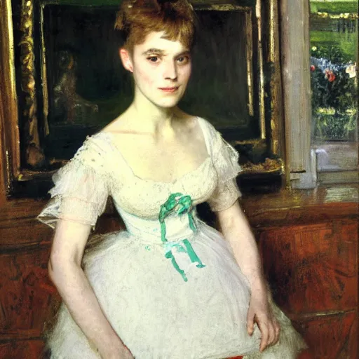 Image similar to a portrait by John Everette Millais