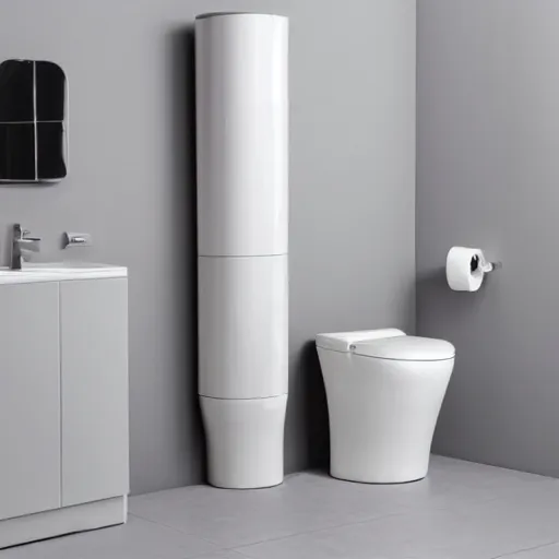 Prompt: design a toilet for tall people