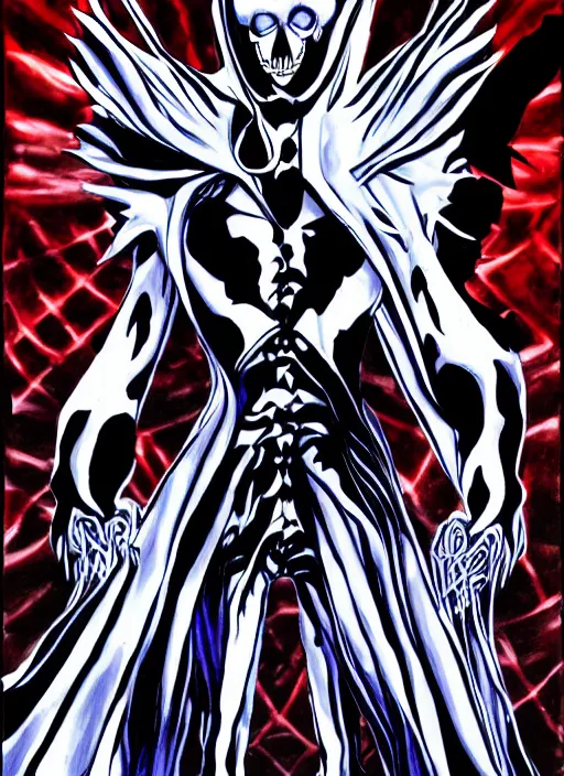 Prompt: shin megami tensei art of a demon called slenderman, art by kazuma kaneko, demonic! compedium!, digital drawing, white background, high quality, highly detailed