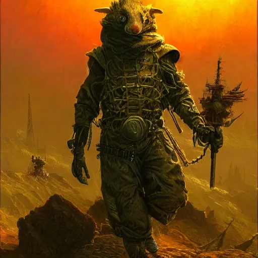 Image similar to rat in protective suit, Bruce Pennington, beautiful lighting, sharp, details, hyper-detailed, HD, HDR, 4K, 8K