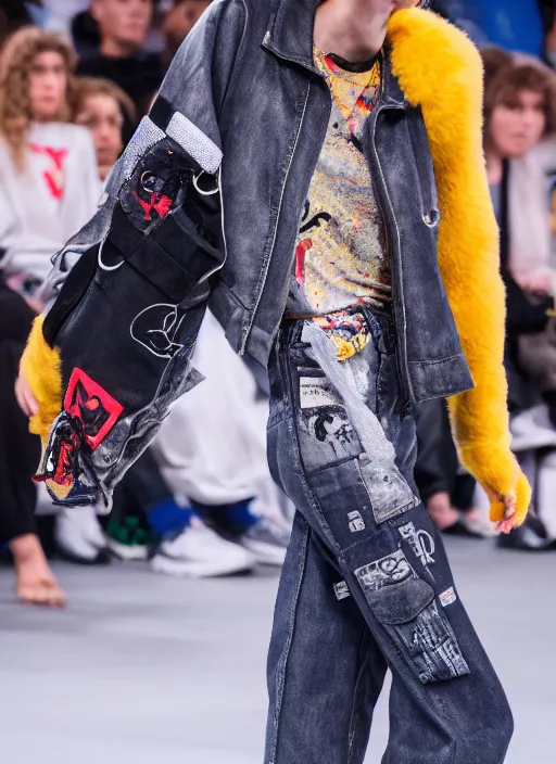 Image similar to hyperrealistic and heavy detailed air jordan runway show of lisa simpson, leica sl 2 5 0 mm, vivid color, high quality, high textured, real life