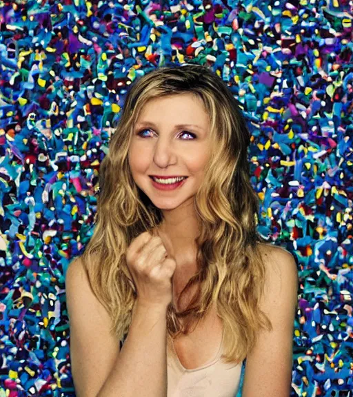 Image similar to award winning photo of Sarah Chalke, by David LaChapelle