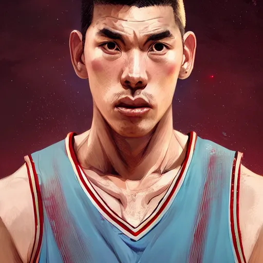 Image similar to highly detailed hanamichi sakuragi of slam dunk, in gta v, stephen bliss, unreal engine, fantasy art by greg rutkowski, loish, rhads, ferdinand knab, makoto shinkai and lois van baarle, ilya kuvshinov, rossdraws, tom bagshaw, global illumination, radiant light, detailed and intricate environment