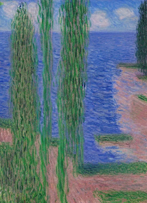 Prompt: minecraft speed run painting by claude monet