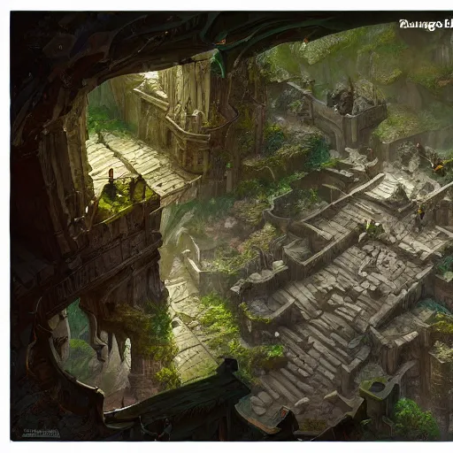 Prompt: dungeon map board game, fantasy art, in the style of greg rutkowski, illustration, epic, fantasy, intricate, hyper detailed, artstation, concept art, smooth, sharp focus, ray tracing