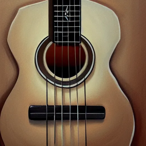 Prompt: highly detailed painting of an ukulele, digital painting, artstation, realistic