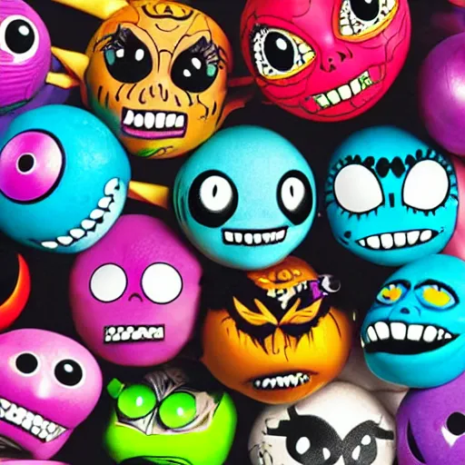 Prompt: monster high madballs