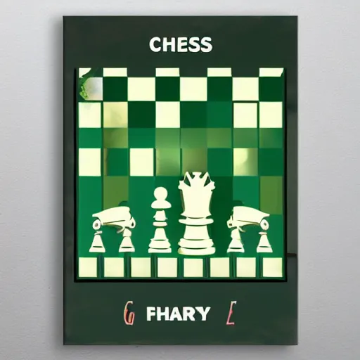 Image similar to chess fantasy, 2d matte colors, poster style