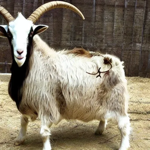 Image similar to heavy metal goat