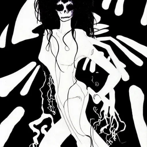 Prompt: Death of the Endless, Vertigo artwork, Sandman by Neil Gaiman