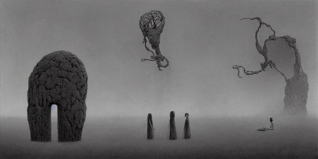 Image similar to pixar movie, zdzisław beksinski