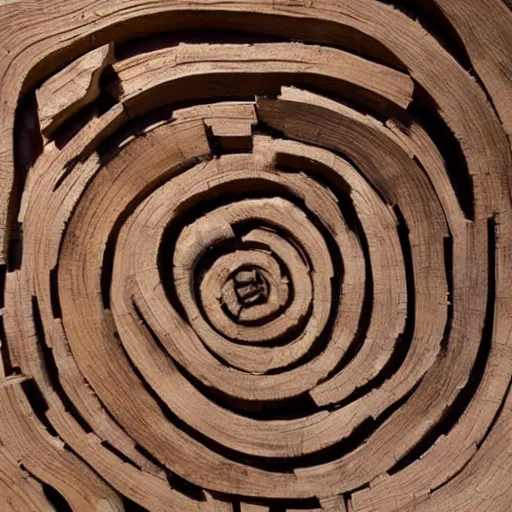 Prompt: a wood masterpiece symbolizing the unknown