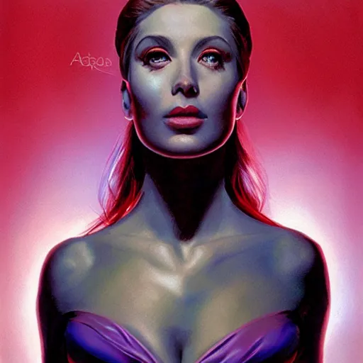 Prompt: portrait of goddess by alex ross