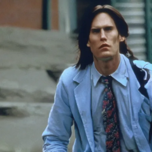 Image similar to Live Action Still of Jerma in Benny and Joon, real life, hyperrealistic, ultra realistic, realistic, highly detailed, epic, HD quality, 8k resolution, body and headshot, film still