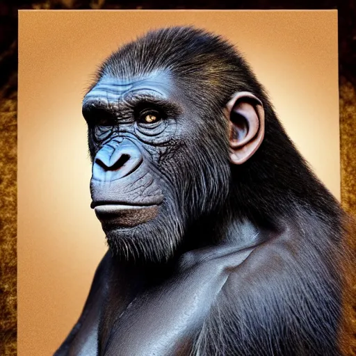 Prompt: extreme uhdr photorealistic photograp of your apes father, fine details, highly detailed