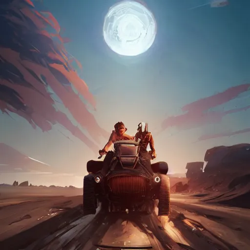 Image similar to hero world mad max, behance hd by jesper ejsing, by rhads, makoto shinkai and lois van baarle, ilya kuvshinov, rossdraws global illumination