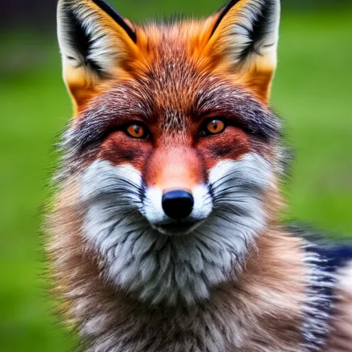 Prompt: a fox wolf, 8 k, 8 5 mm f 1. 8