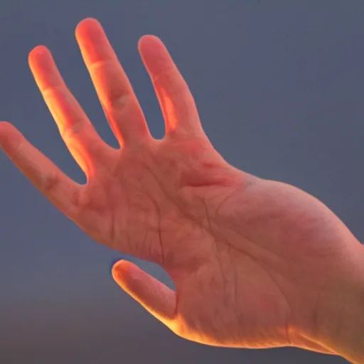 Image similar to hand of a normal human being