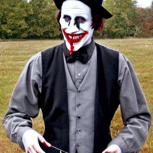 Image similar to amish joker