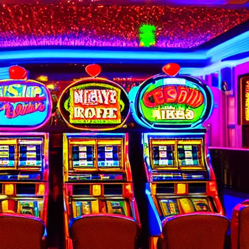 Image similar to obnoxious slot machine, flashy, las vegas