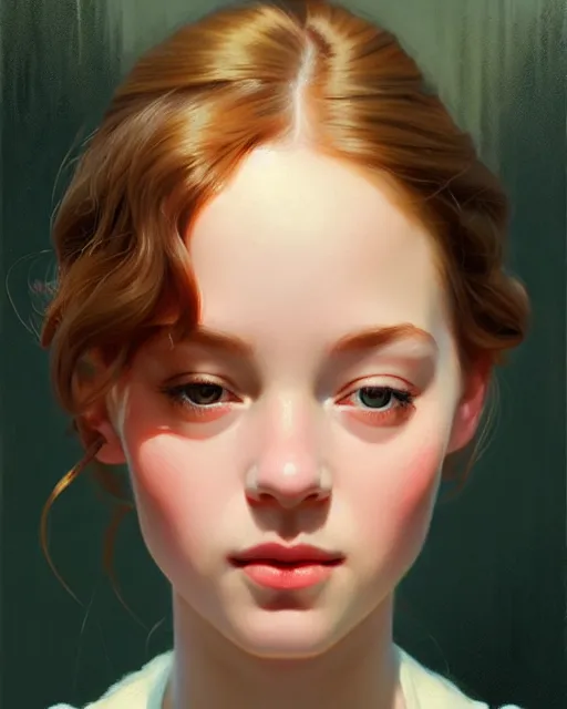 Prompt: stylized portrait of an artistic pose, composition, young anne with an e, anne shirley, realistic shaded, fine details, realistic shaded lighting poster by ilya kuvshinov, magali villeneuve, artgerm, jeremy lipkin and michael garmash and rob rey