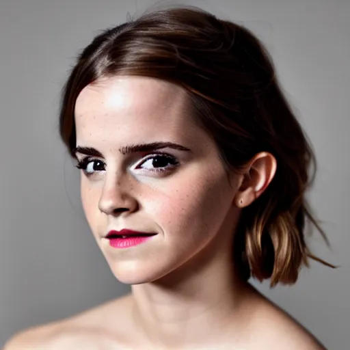 Image similar to emma watson posing for a portrait.