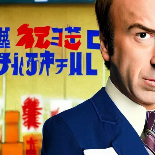 Prompt: saul goodman wearing a japanese high school uniform