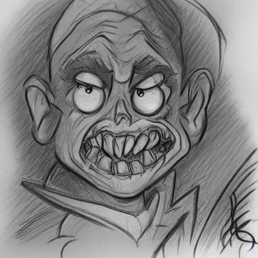 Prompt: milt kahl pencil sketch 1 1 1 3 a lovecraftian zombie horror loomis