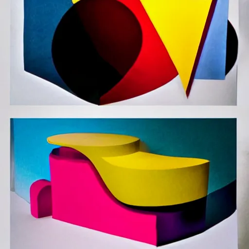 Image similar to exploration of form and shape by Pi-Slices, emotional modern deep colors, trending