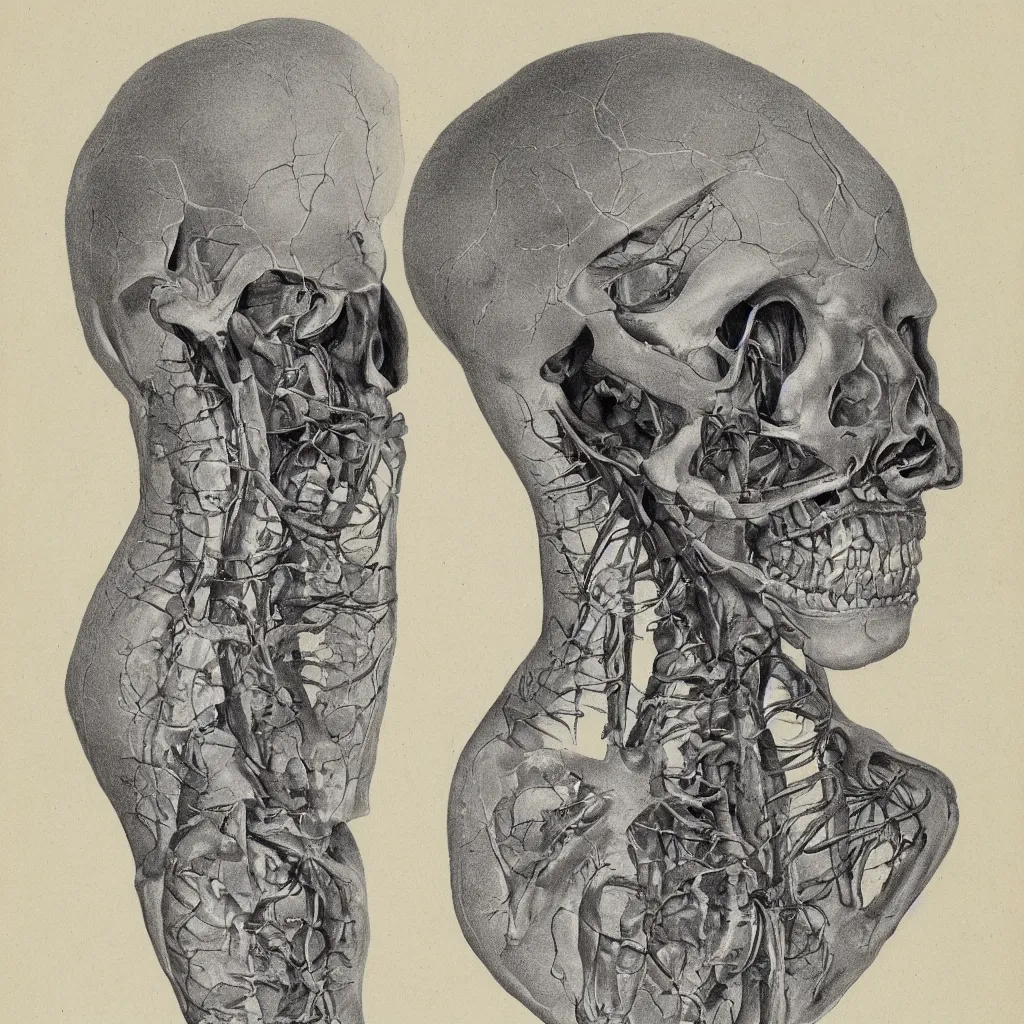 Image similar to anatomical drawing of an unknown species