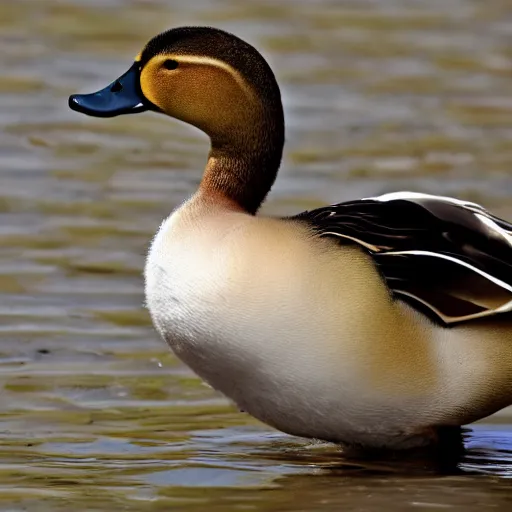 Prompt: duck with wing arms