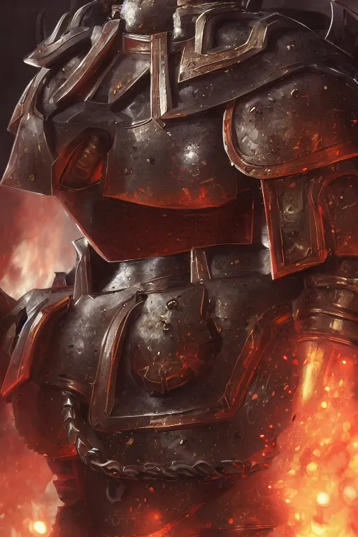 Image similar to armor portrait heros warhammer 4 0 k horus heresy fanart - the primarchs emperor by johannes helgeson animated with vfx concept artist & illustrator global illumination ray tracing hdr fanart arstation zbrush central hardmesh 8 k octane renderer comics stylized