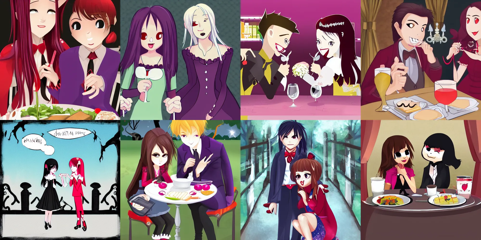 Prompt: vampire girl date