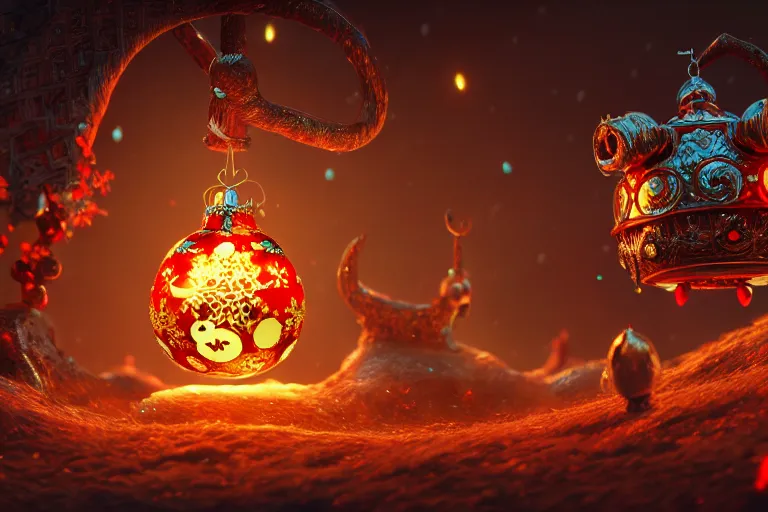 Image similar to a detailed concept art of a fantasy jingle bell infused with magic, trending on artstation, digital art, 4 k, intricate, octane render, sharp focus