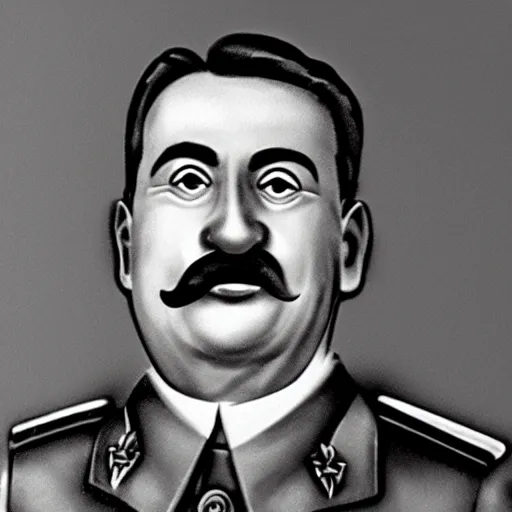 Prompt: photo of stalin as a muppet, detailed, close up, stage lighting