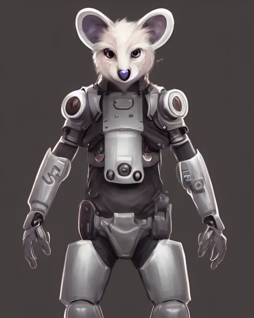 Prompt: character concept art of a cute young male anthropomorphic furry cyborg | | cute - fine - face, pretty face, key visual, realistic shaded perfect face, fine details by stanley artgerm lau, wlop, rossdraws, james jean, andrei riabovitchev, marc simonetti, and sakimichan, trending on artstation