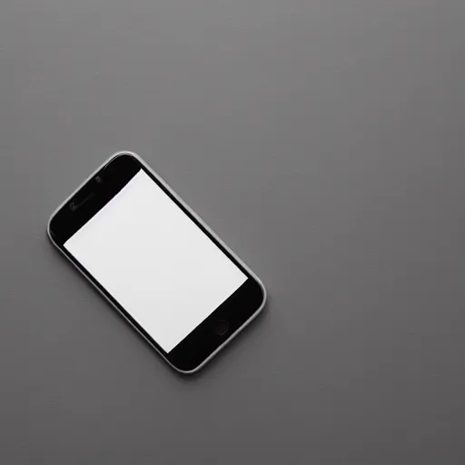 Image similar to a smart phone designed by dieter rams, studio photograph, white background