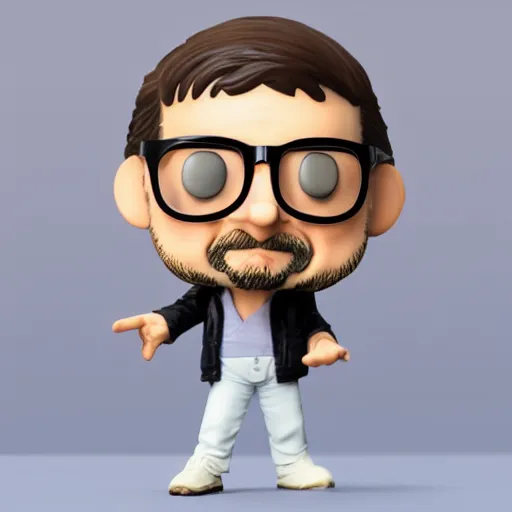 Image similar to very very intricate photorealistic photo of jean luc melenchon funko pop on a white background, award - winning details