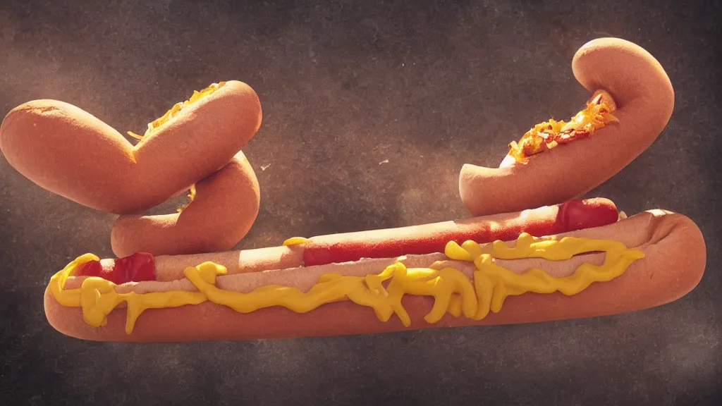 Prompt: the last hot dog in the universe, epic lighting, detailed photograph