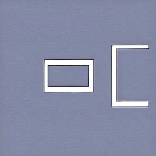 Image similar to minimal geometric dog symbol by karl gerstner, monochrome